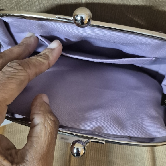 Coach Purple and Silver Clutch - Picture 4 of 6